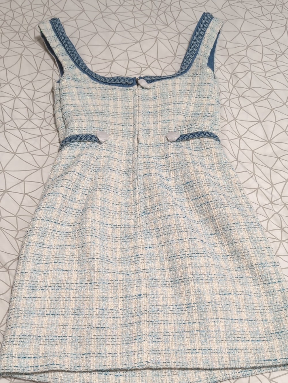 GUESS Sleeveless Mini Tweed Dress NWT👗 - Picture 7 of 8